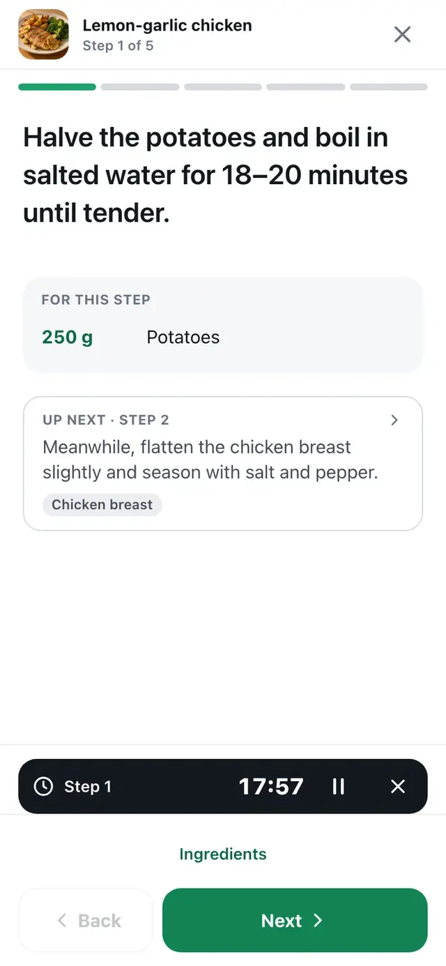 Cook mode