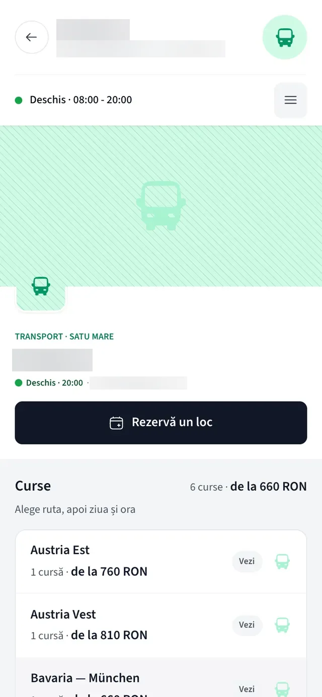 Transport bookings